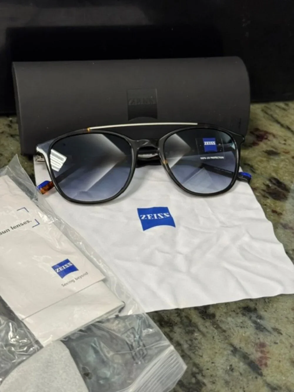 Zeiss ZS22518S 240 Havana/Blue Gradient 52-20-145 Sunglasses NWT/Case Free Ship